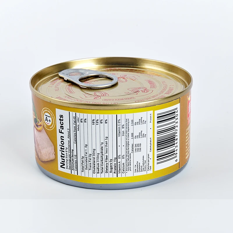 Canned Seafood Supplier Tinned Fish Canned Tuna Fish For Sale  in Oil/ in Water 185g