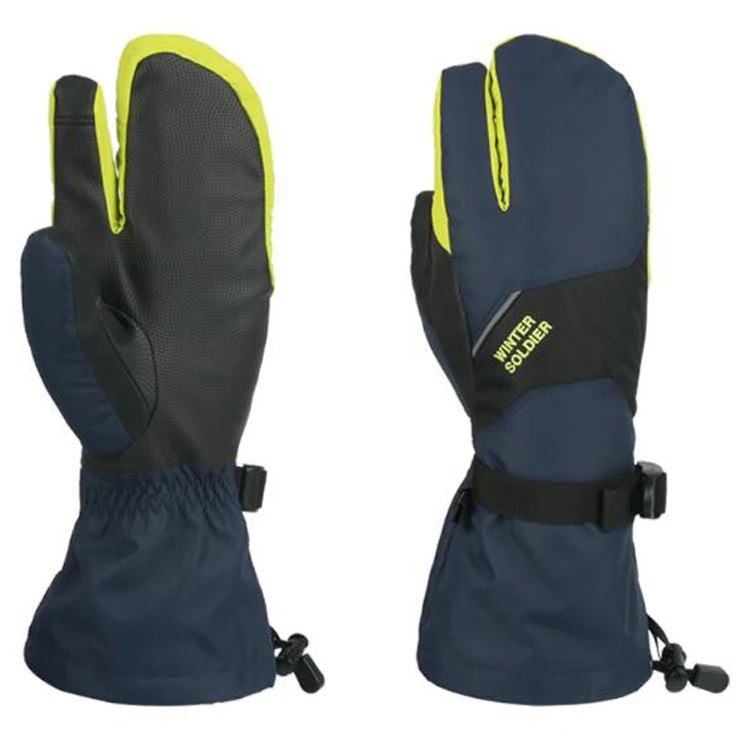 
Leisure Thickness Playing Adults Kids Unisex Warm Skating Outdoor Snow Waterproof Winter Ski Gloves 