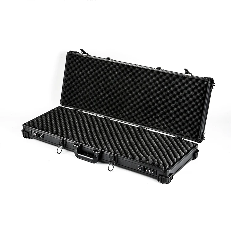 GLARY customizable shakeproof case boxs for guns rigid aluminium case enclosure guns empty boxs for instruments protection