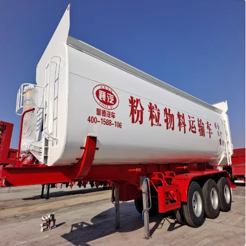 The Powder And Granule Material Transport Truck Is Safe, Environmentally Friendly And Convenient.