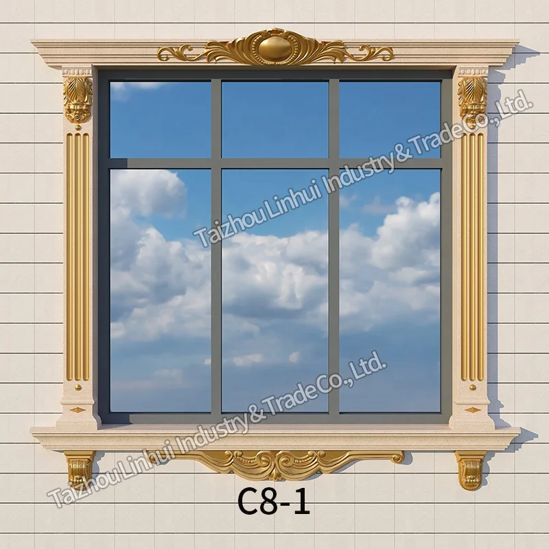 Factory Sale Top Quality concrete mould decorative exterior window door sill frame moulding cement plastic molding building mold