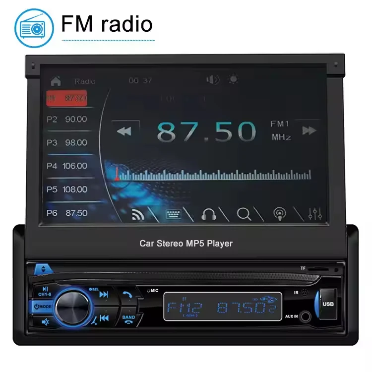 Smart Bluetooth hands-free MP3 radio stereo dvd player carplay bluetooth android single 1 dincar dvd player for cars with TV