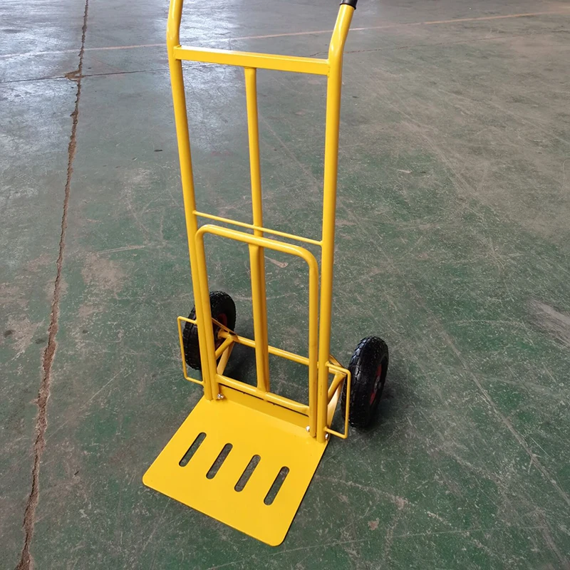 Double Handle Two Pneumatic Wheels Hand Trolley
