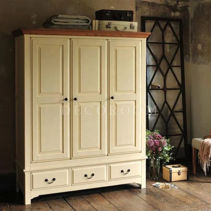 Hot sale solid wood mdf plywood foldable modern bedroom white lacquer hinged door wardrobe