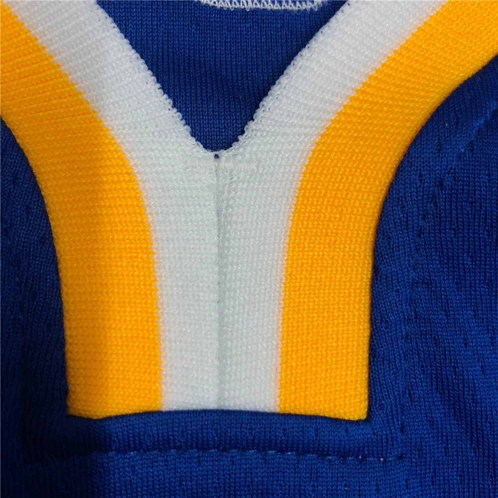 75th  Anniversary High Quality Heat Pressed  Custom Name Curry Thompson Wiggins Iguodala Golden State Basketball Jersey