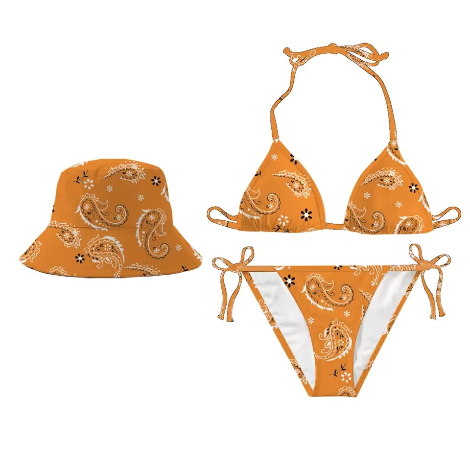 2023 custom  plus size hot sexy string  bikini young girl swimwear woman thong bikinis beachwear