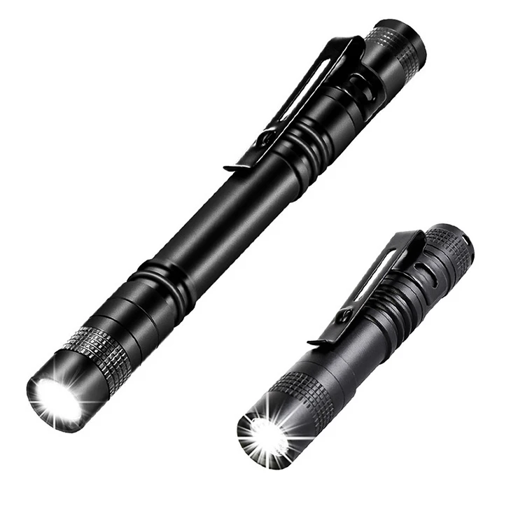 aluminum mini led light pen flashlight with clip LED Pocket flashlight pen led torch light lighting pen flashlight with clip
