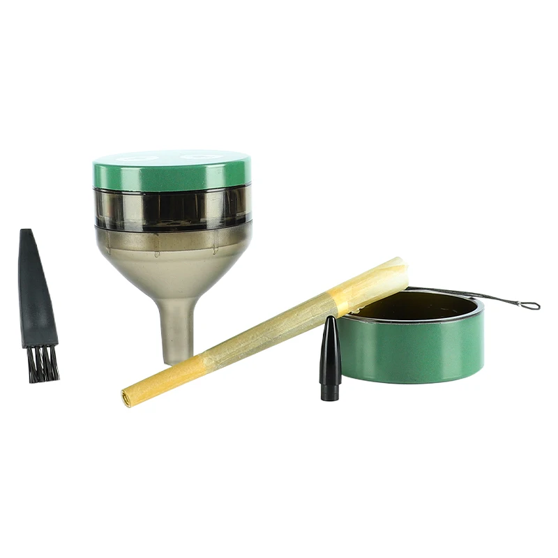 UKETA smoking accessories 3 layers Tin custom 55mm Maker Kit Pre roled Paper tobacco grinder with funnel and coneing maker