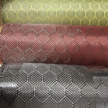 Kevlar hybrid carbon fiber fabric hexagonal aramid carbon fiber fabric