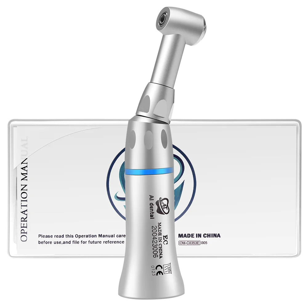 AI-EC Series Blue Ring Dental Laboratory Handpieces 1:1 Drive CA/FG Burs for General/Prophylaxis/Endodontic Application