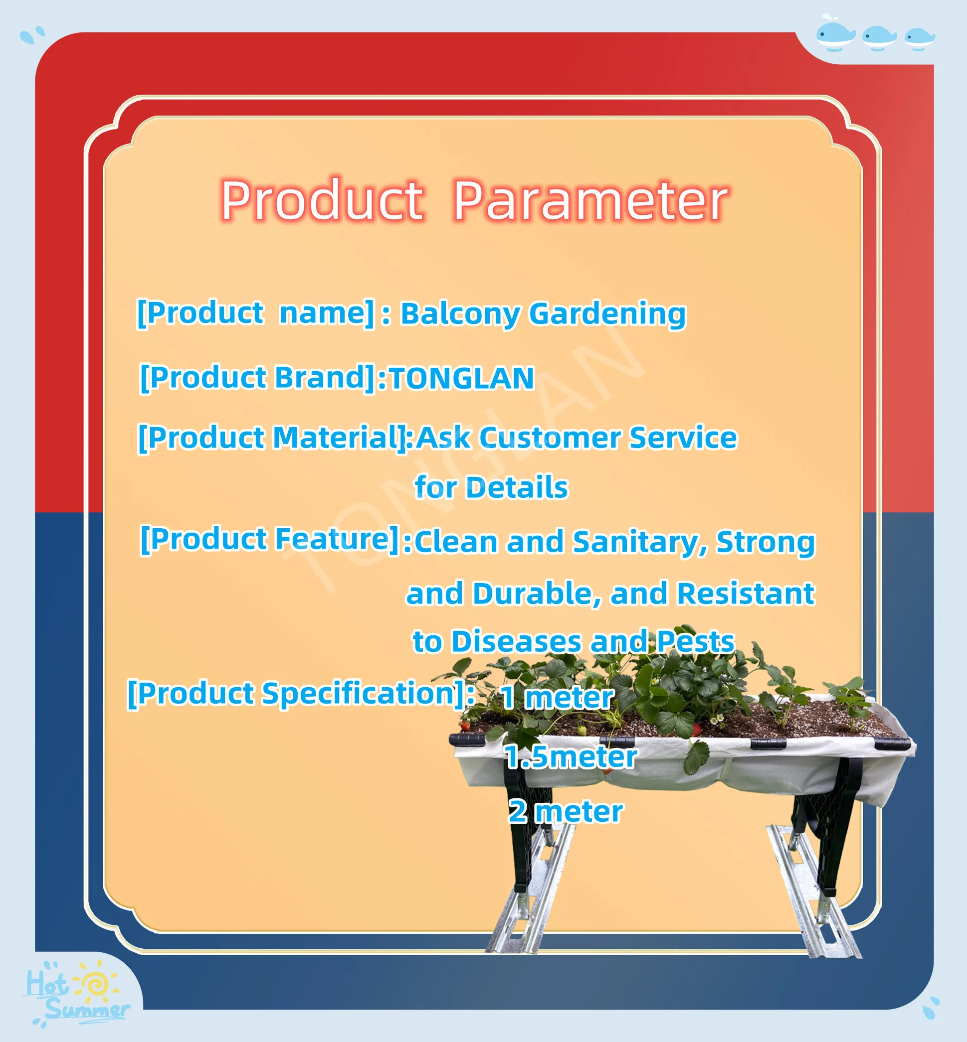 Hot Selling Planting Container Balcony Yard Gardening For Fruits and Vegetables and Flowers Growing