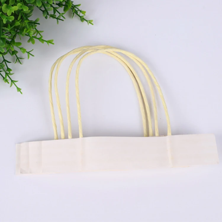 Free sample paper bag twist handle low price kraft shopping bag handles manufacturer