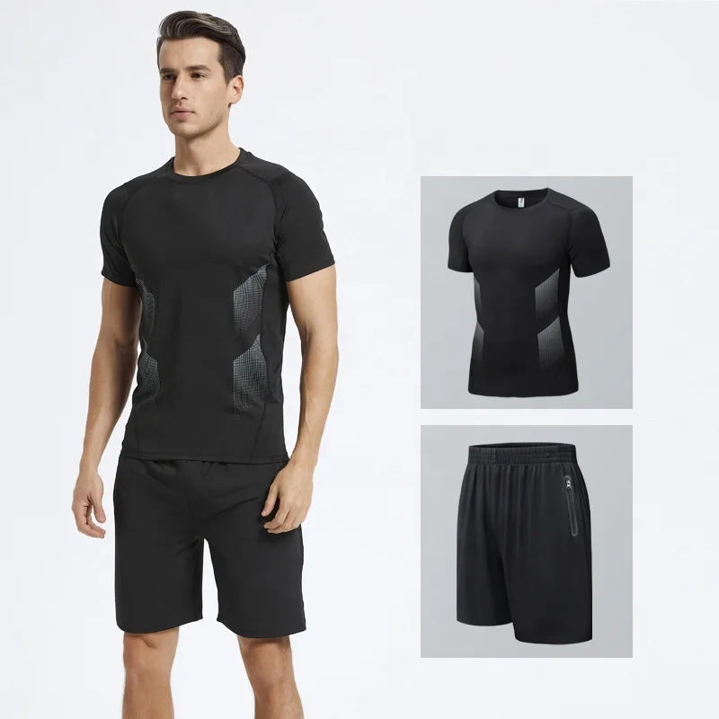 Dropshipping New Wholesale Training Gym Track Suits Custom Polyester Sportswear Black Mens Jogging Tracksuit