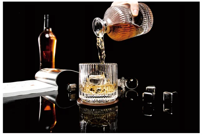 11oz Round Cut Fashion Lead-free Unbreakable Vodka glass Cocktail Glasses Bar Wedding Champagne Glasses