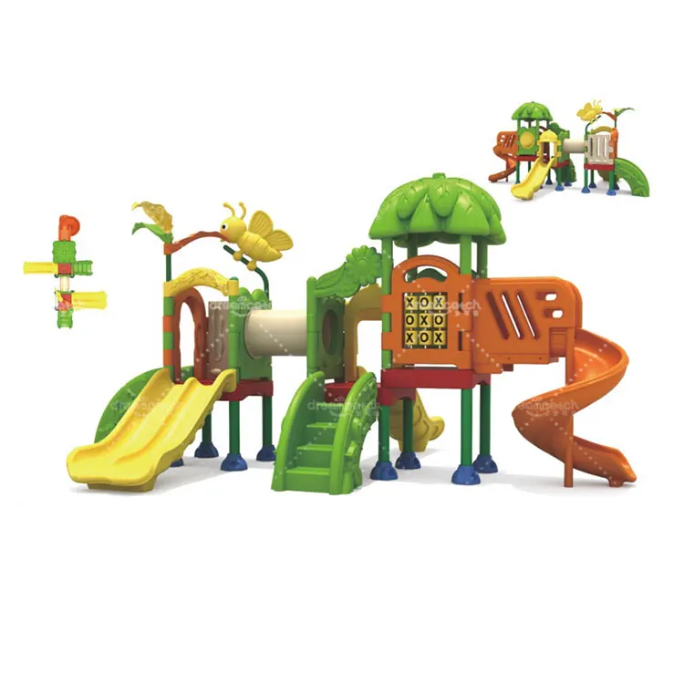 Dream Catch toddler small plastic slide set kids equipment outdoor playground for kindergarten