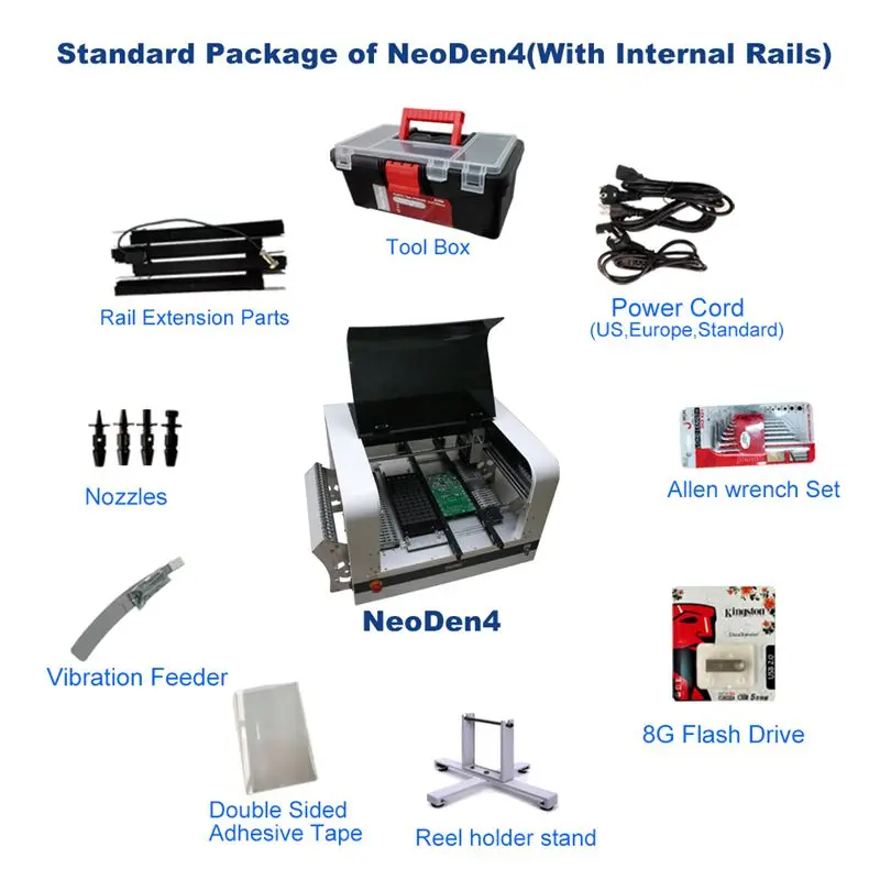 
Smt Manufacture Pick And Place Machine Electric Pick And Place Machine Neoden4 Smd Chip Mounting Robot 