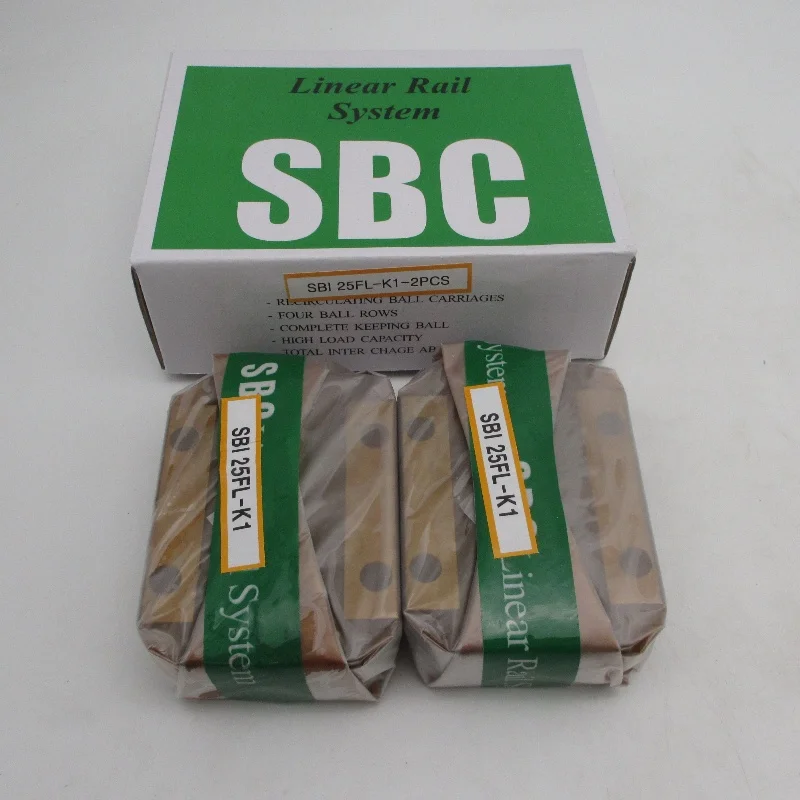 High precision SBC SBI 15FL-K1 SBI 25FL-K1 Linear Guide Rail with SBI 35FLL-K2/35FL-K2 Miniature Linear Guideway for X-Y table