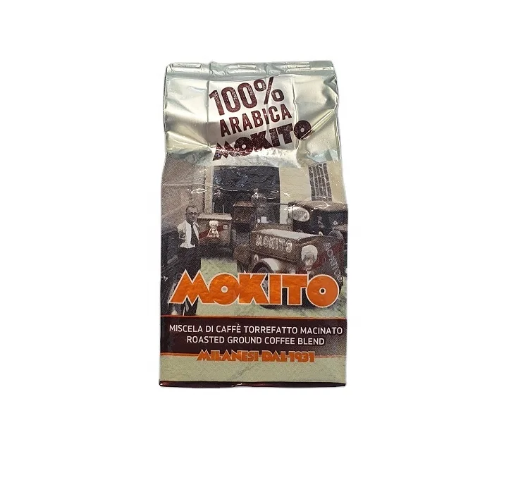 Mokito Caffe ground 100% Arabica Blend, Итальянский кофе, сделанный в Милане