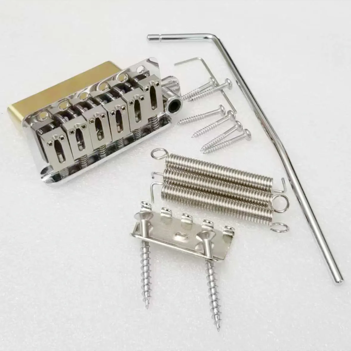 Brass Block ST Tremolo Bridge 6-Point 52.5mm String Spacing Tremolos