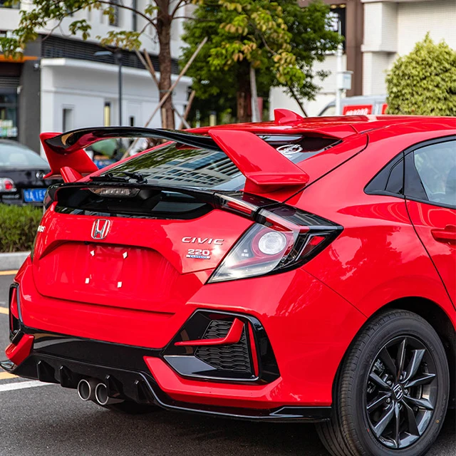 FK8 оригинальный заводской спойлер для Civic модели хэтчбека 2016 2017 2018 2019 2020 2021 JDM модифицированное верхнее крыло заднего