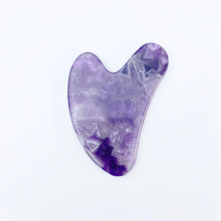 
Beauty Skin Massage Natural Gua Sha Tools New Design Gua Sha Amethyst 