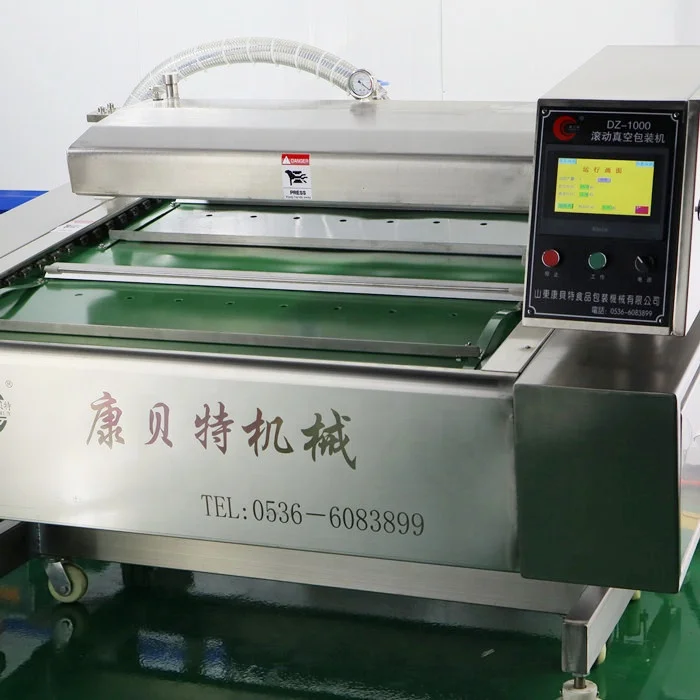 Fresh fish food vacuum sealer systems industrial vacuum packer belt type vacuum sealing machine