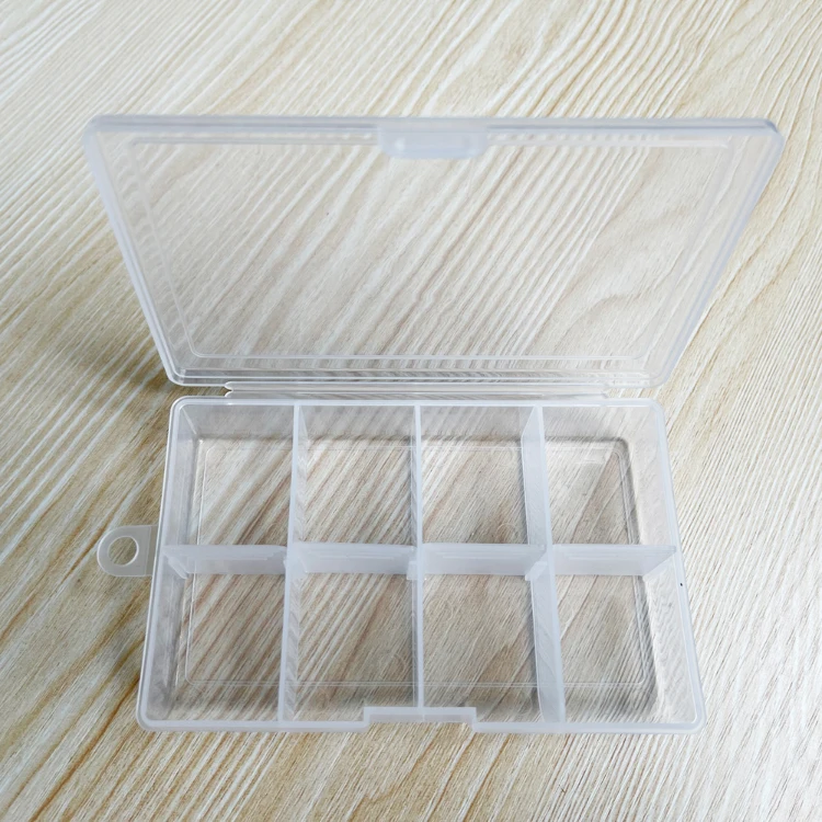 Container Fishing Box Carton Zip Bag OEM Plastic.tackle Box Transparent Fishing Tackle Box, Plastic 4 Compartment 8 Compartment