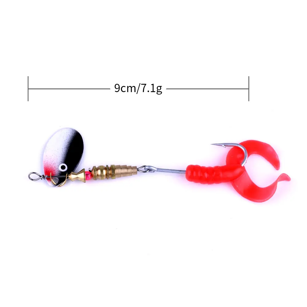 9cm-7.1g Wholesale Metal Spinner Spoon Lures Trout Fishing Lure Hard Bait