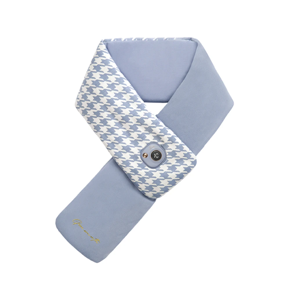 Portable rechargeable battery heated scarf fashion usb charging  5v digital upgraded heating scarves for men and women