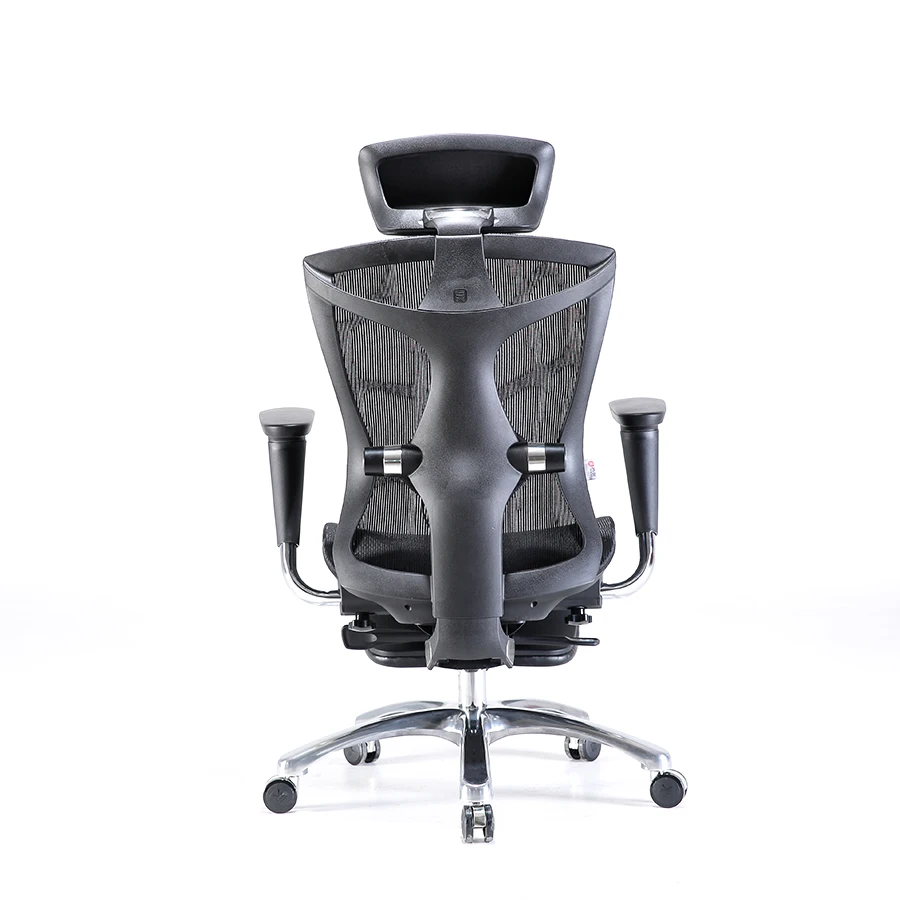 Sihoo v1 high quality butterfly high back ergonomic adjustable desk office sit stand chair with footrest