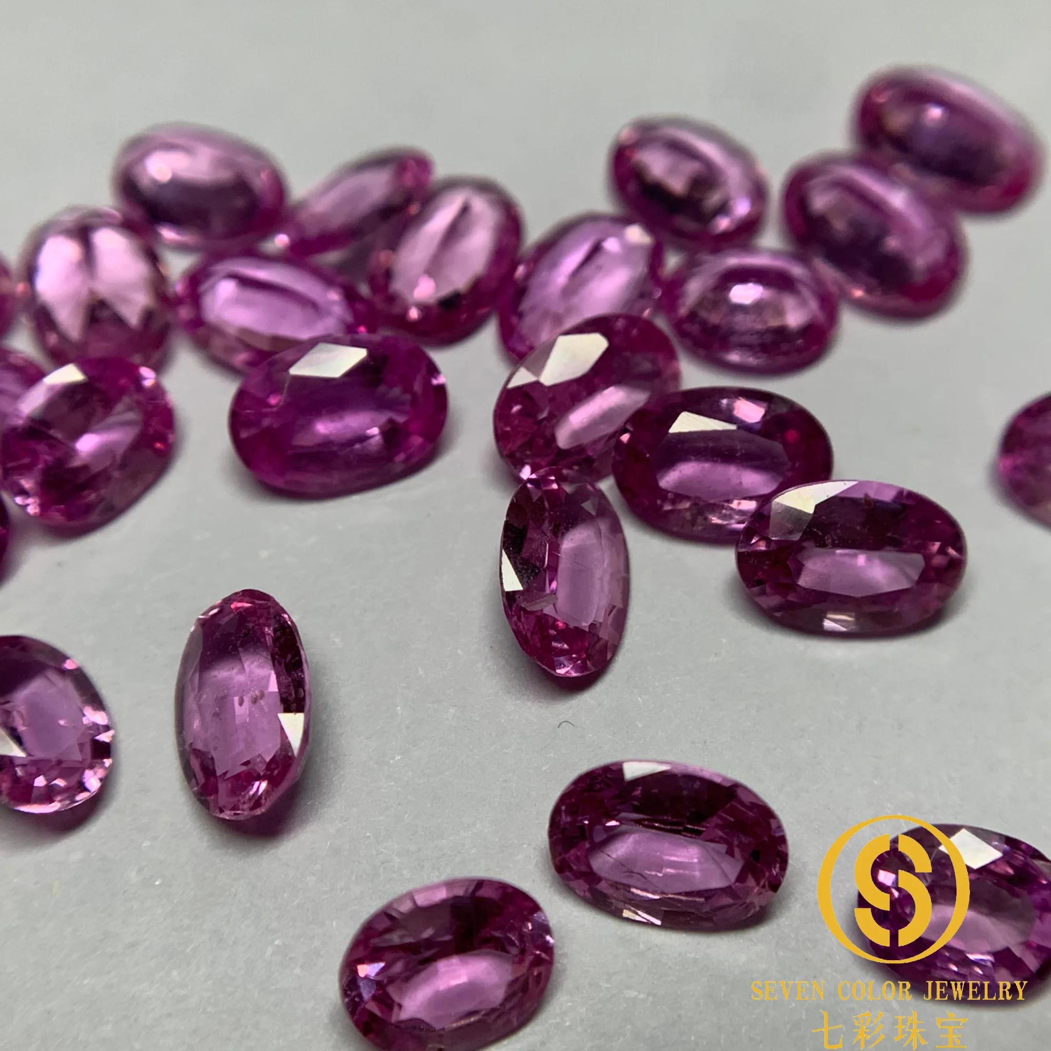 3*5 мм-4*6 мм розовый сапфир овальной огранки натуральный драгоценный камень камни качества Goog цена за карат.