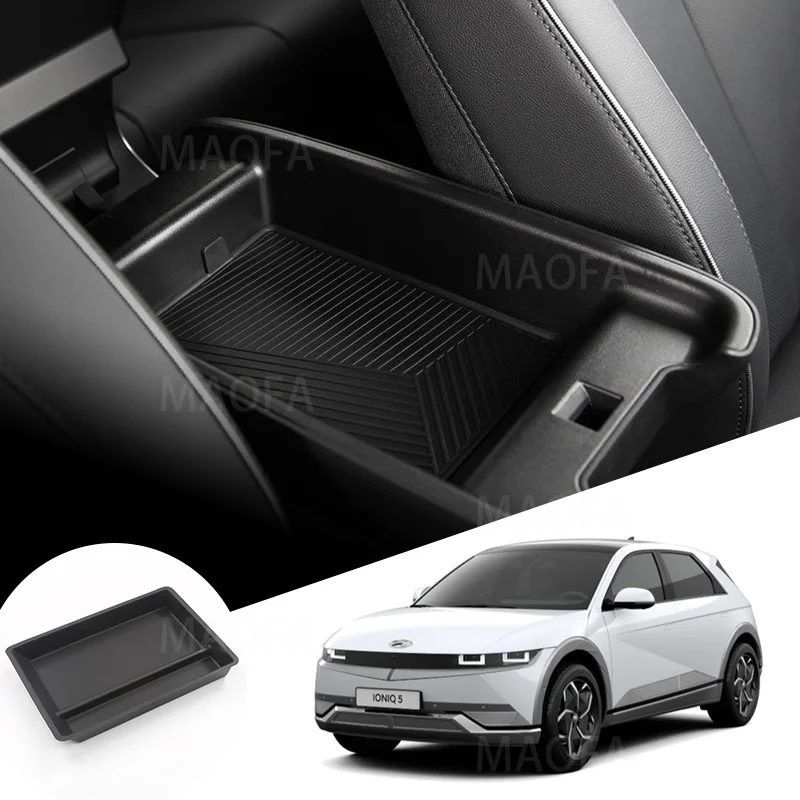 Brand New Car Interior Accessories Original Vehicle Size Black Armrest Storage Pad For Hyundai IONIQ 5