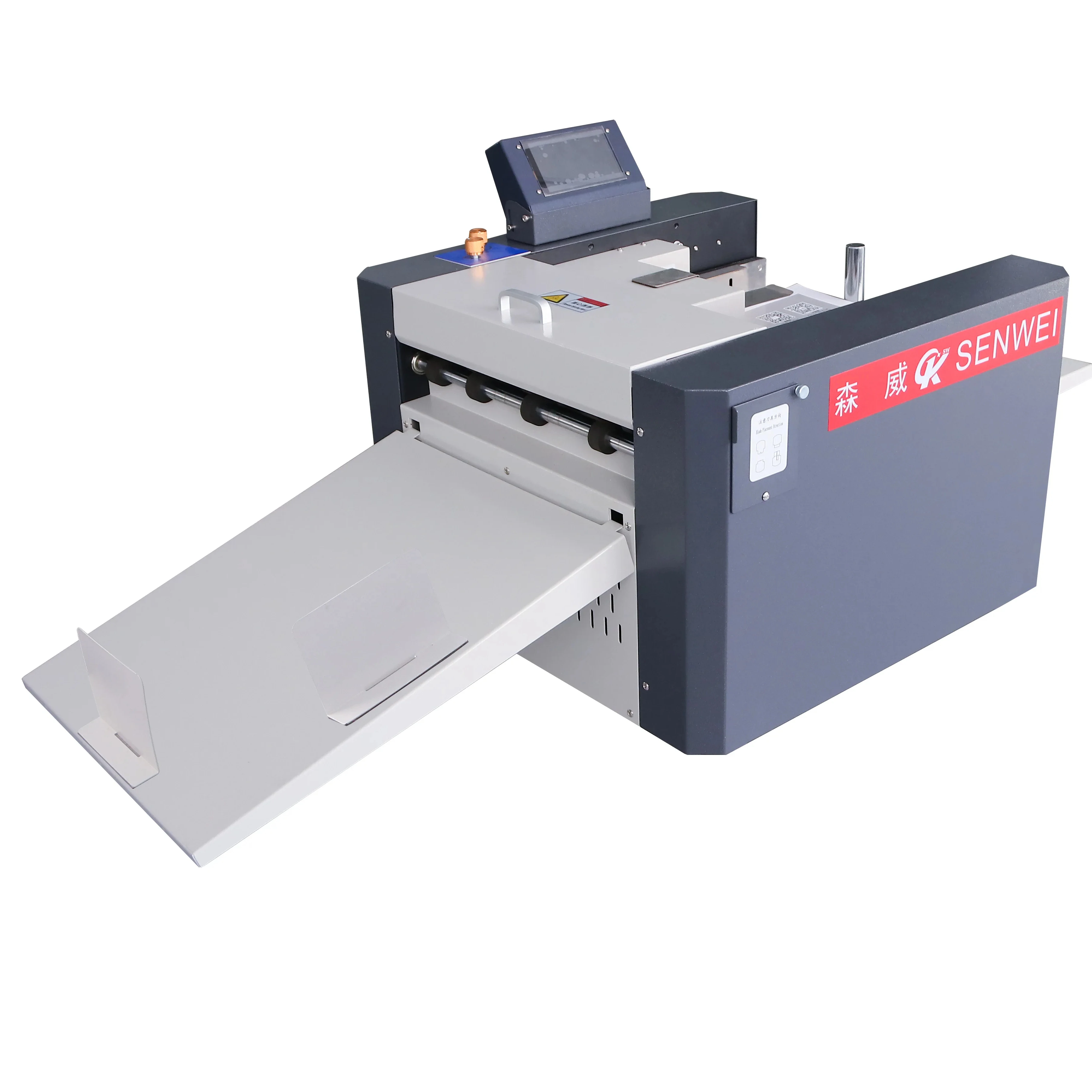 SENWEI SM373Y Digital fully automatic  High speed Suction feed creasing perforation machine screen touch A3 office paper use