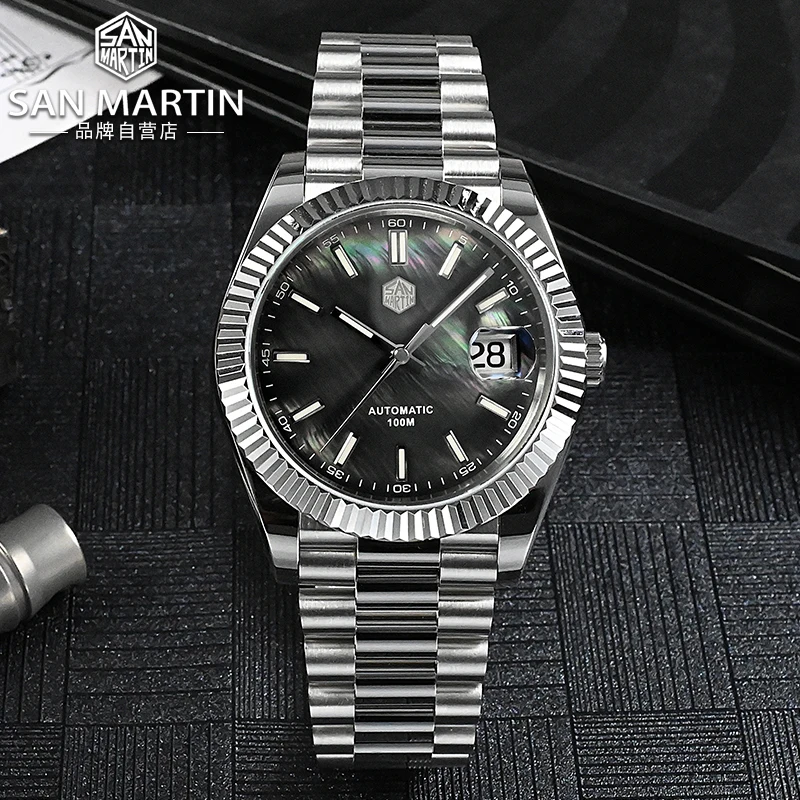Rts stock free ship san martin SN0059 Luxury PT5000/SW200 316L stainless steel bgw9 Luminous shell diver 10atm watch for sale