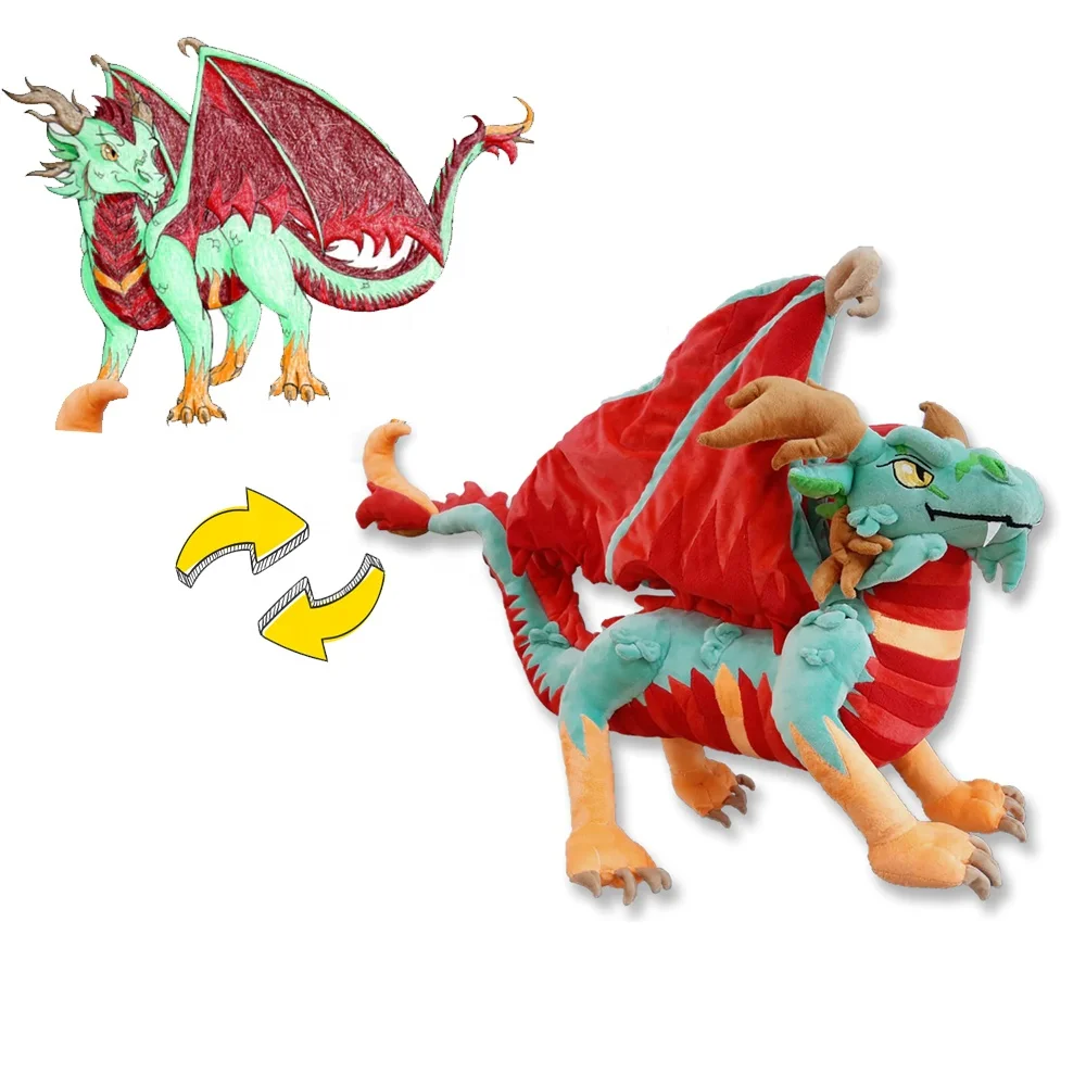 2023 Wholesales baby custom plush animal toys for kids custom plush lion sample from artwork drawing