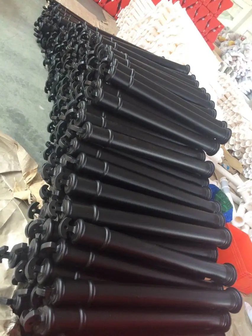 2024 CE high quality iron parking bollards metal safety barrier fixed metal safety parking bollard