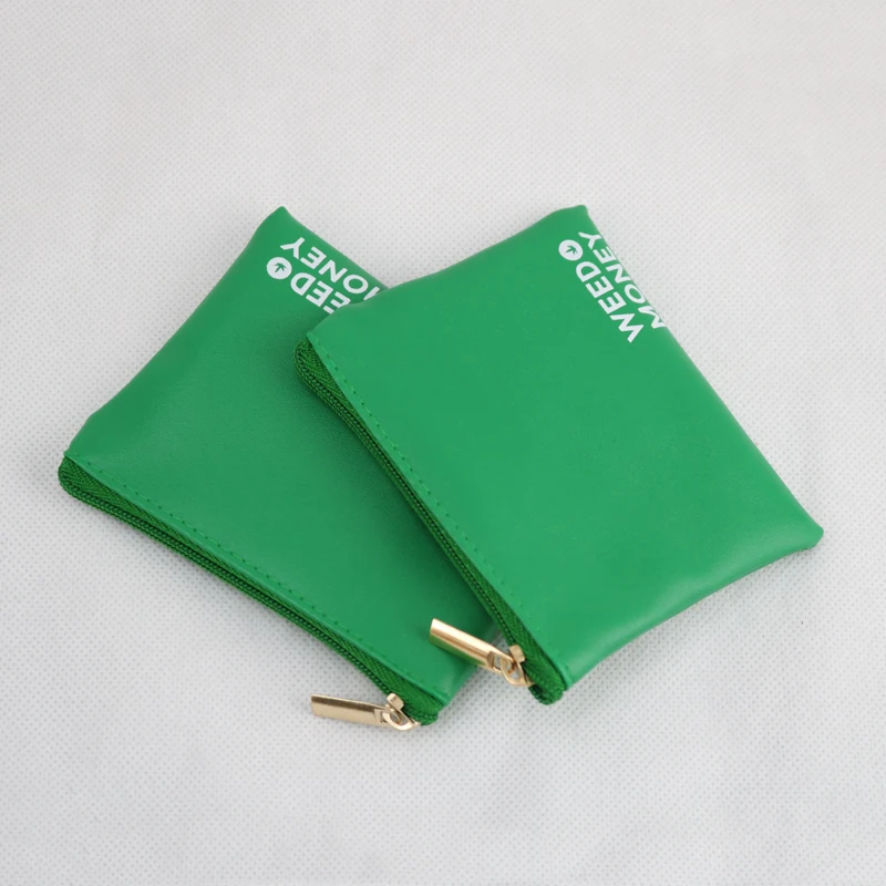 Custom cheap faux synthetic pu leather bags pouch for cosmetic jewelry packaging with zipper close