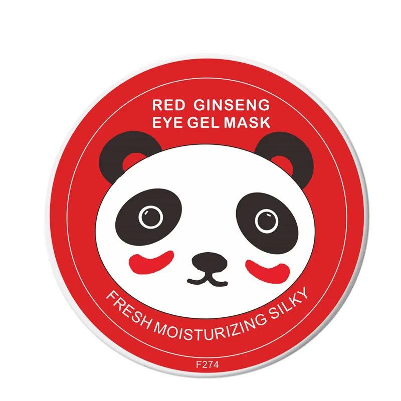 Red Ginseng Firming Eye Mask Dark Circles Remove Gel Patches Face Care Nourishing Lighten Fine Lines Collagen Pads