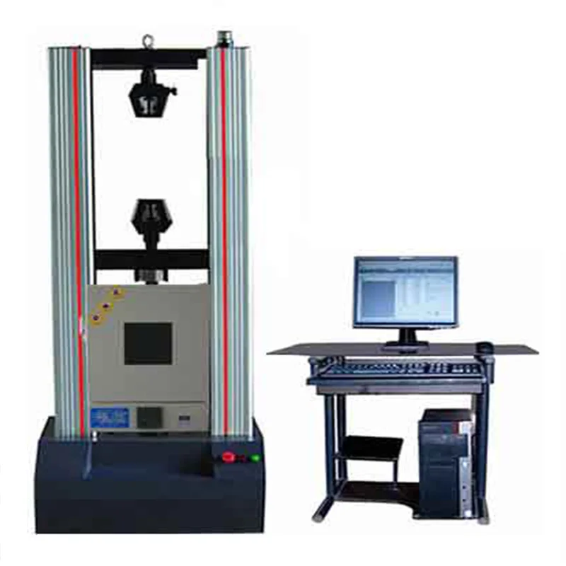 Multiple control methods Computerized Electronic Tensile Strength Testing Machine For Steel With High Temperature Test Chamber
