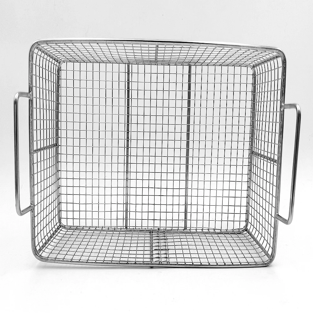 Manufacturer customized Food Grade Basket Stainless Rectangle Wire Mesh Storage Basket For Food Storage