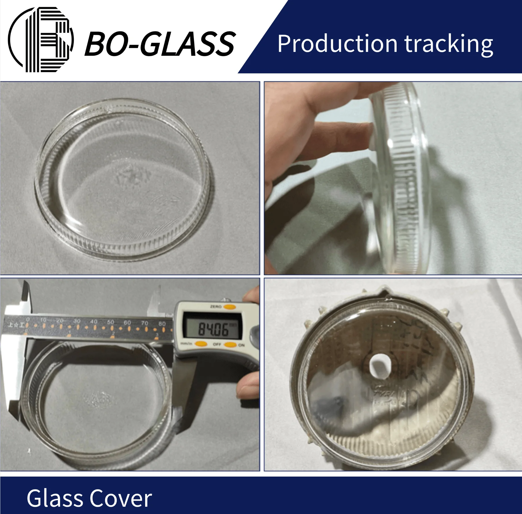 Supplier Custom Size Color Borosilicate Pressed Explosion Proof Outdoor Light Cover Underwater Light Glass Lens Glass Lamp Cover