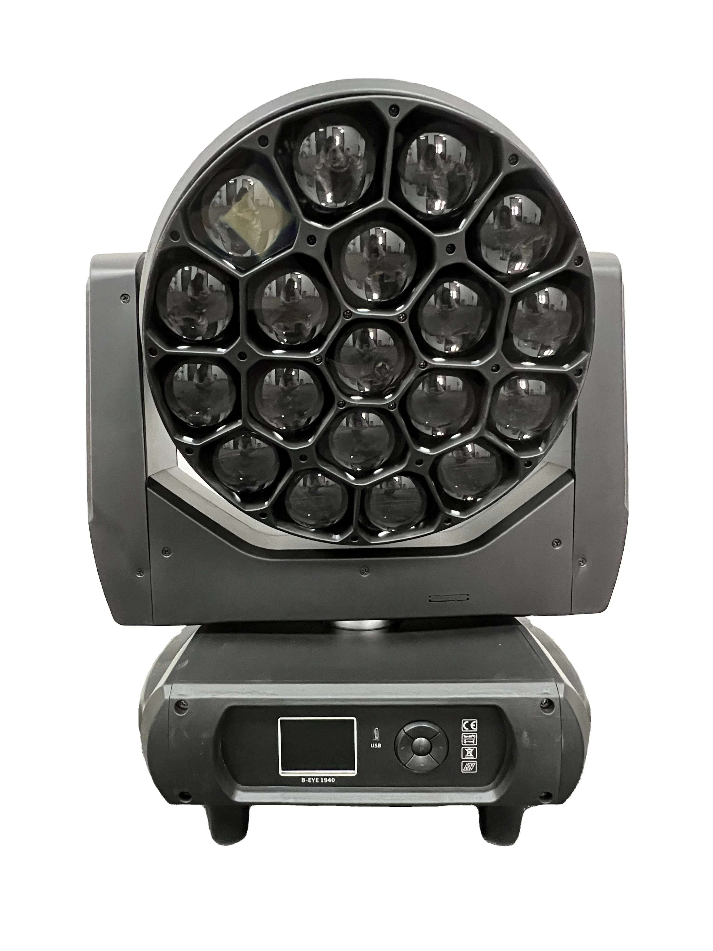 K20 19*15W rgbw 4in1 big eye led moving head stage light zoom wash beam lights projector lights