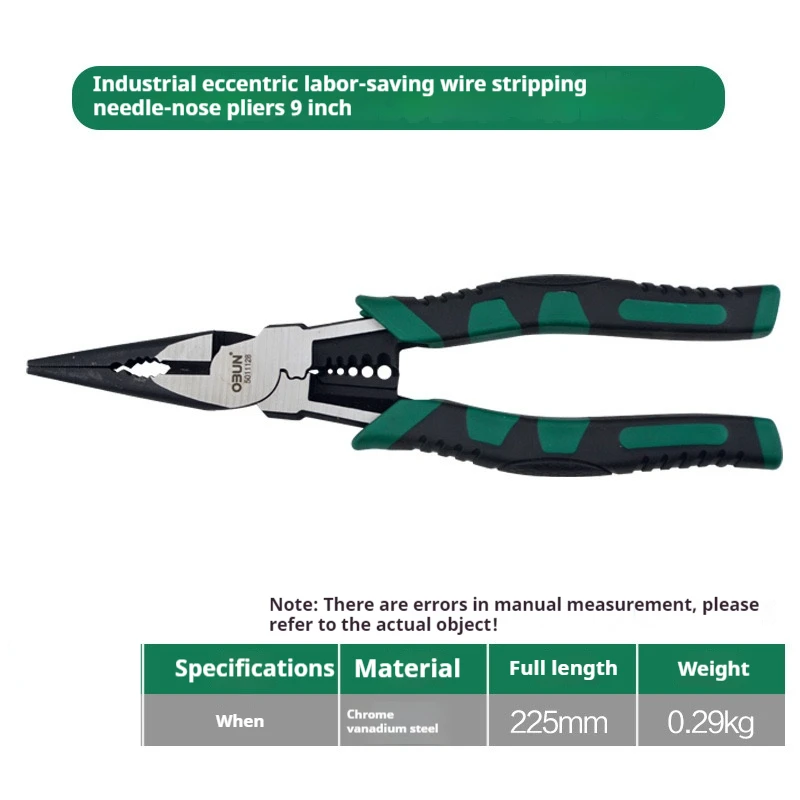 Wholesale industrial-grade 8-inch wire cutters pointed 6-inch flat-jawed tiger diagonal pliers stripping wire pliers