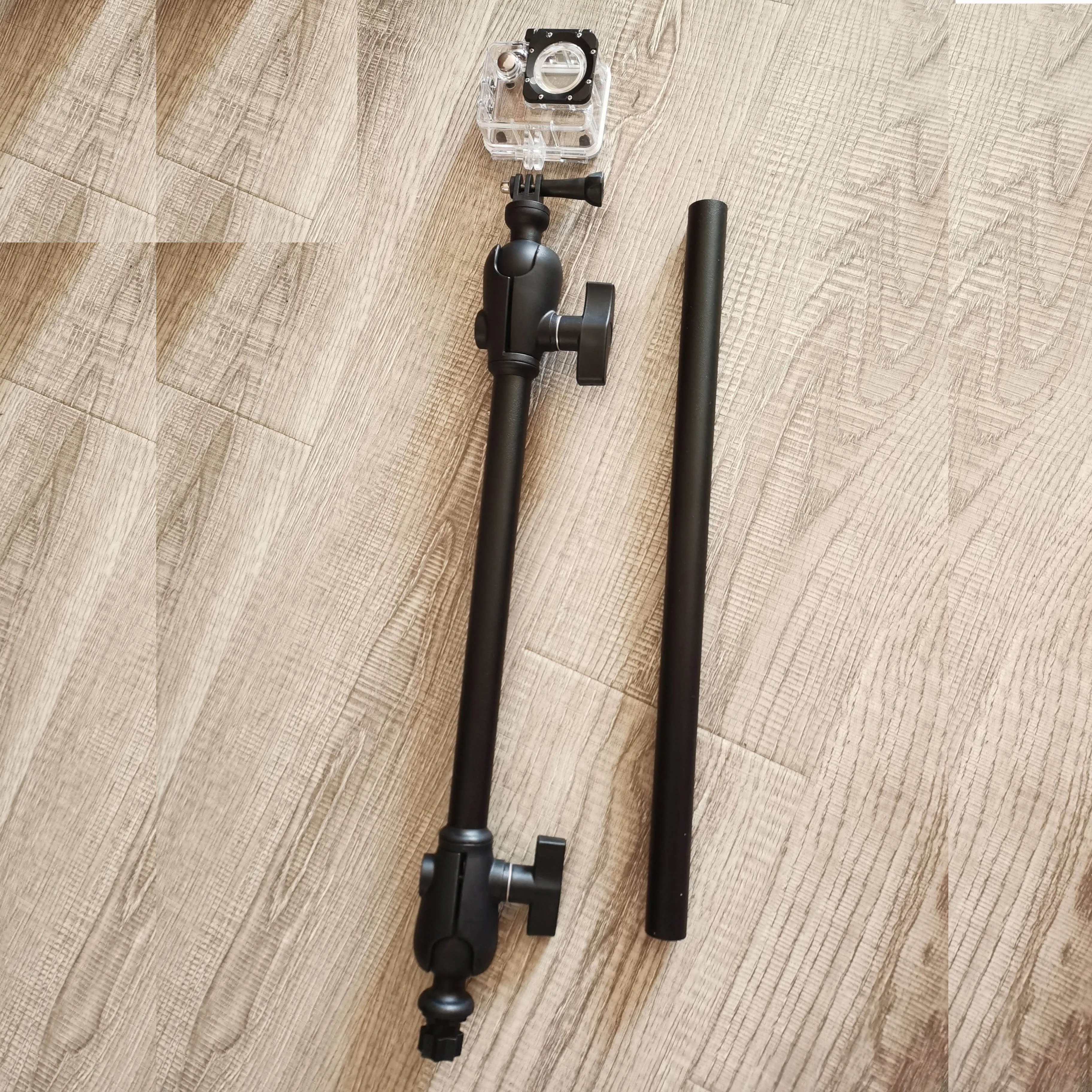A Bracket Part For Go Pro Brand Kayak Support Holder Fishing Boat Accessories Shrinkable Aluminum Rod Adjustable 360 Octagonal B