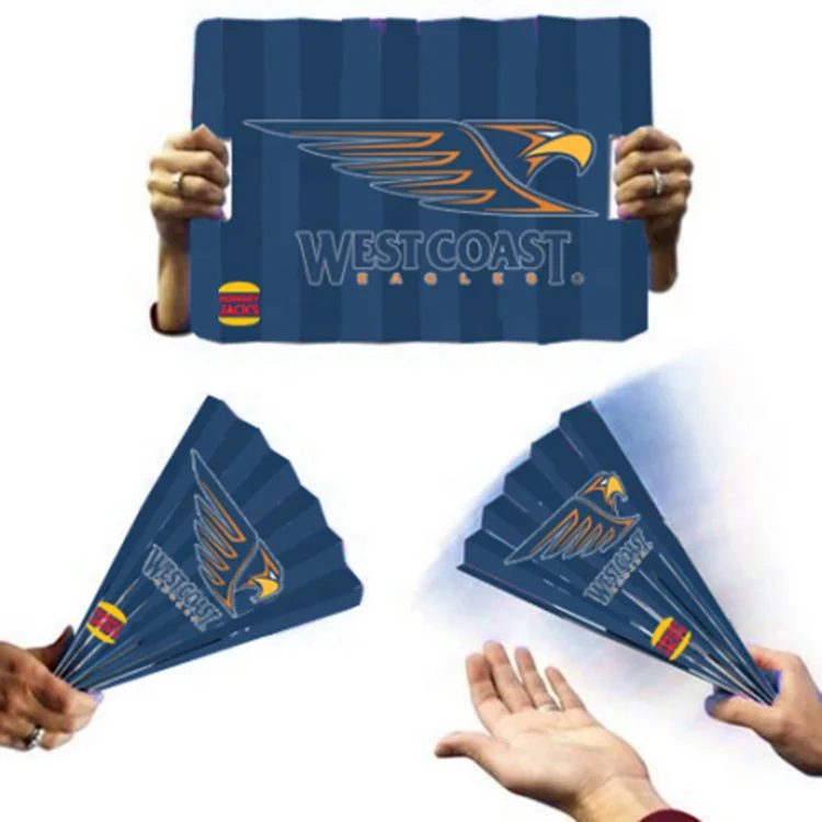 Хит продаж, яркий веерный бумажный баннер, захлопывающий бумажный баннер