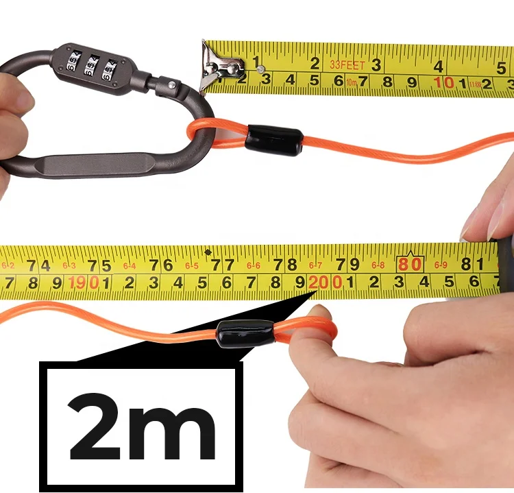 Motorcycle Accessories Mini Bicycle Lock Helmet Lock Easy Carry Bike Lock For Helmet