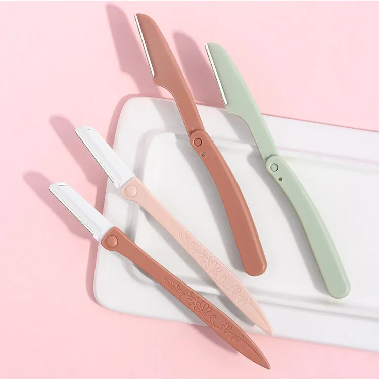 Лезвия триммера для бровей, бритвенный нож, лезвие для идеальной формы бровей, бритва для лица, инструменты для макияжа и красоты