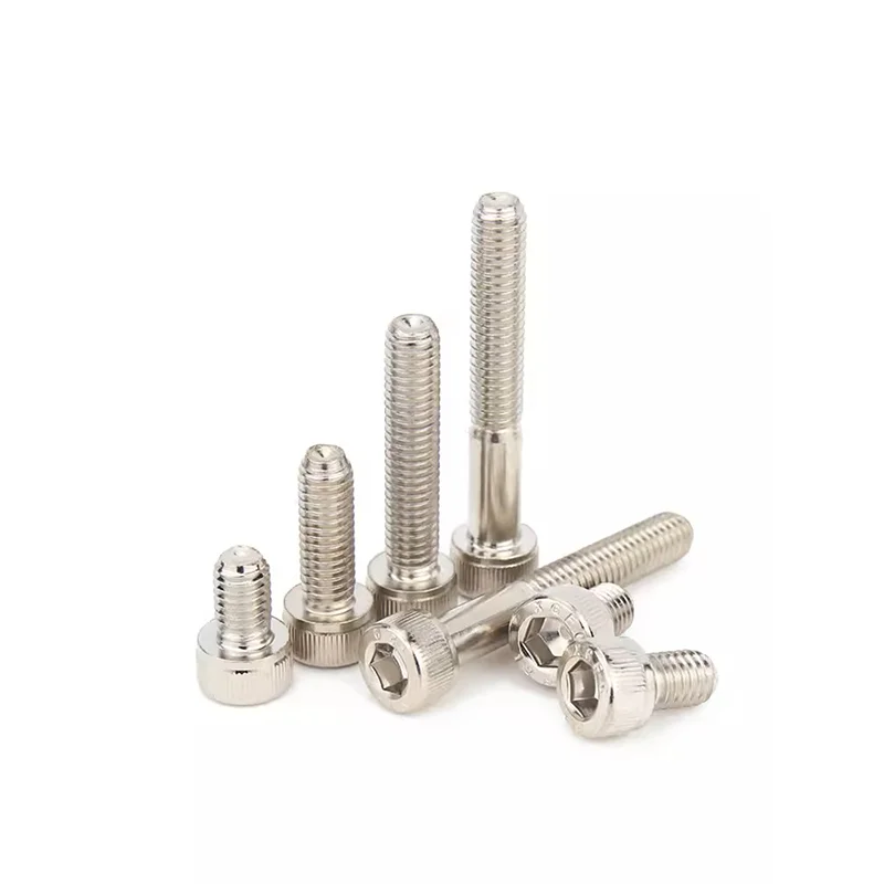 12.9 grade nickel plated hexagonal socket screw bolt alloy steel hexagonal socket screw high-strength M5M6M8M10