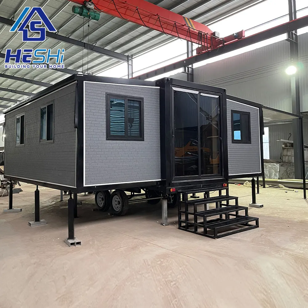 Ready Made 2 Bedrooms Prefabricated Luxury Portable Villa Granny Flat 20Ft Expandable Container House Prefab Mobile Home