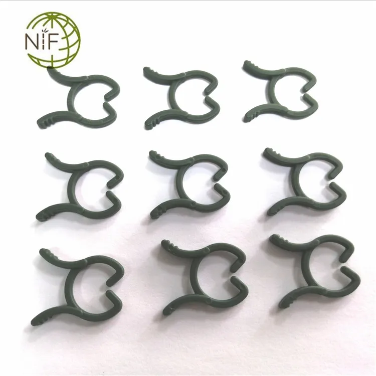 New model custom logo high quality plastic biodegradable plant clips clips ring